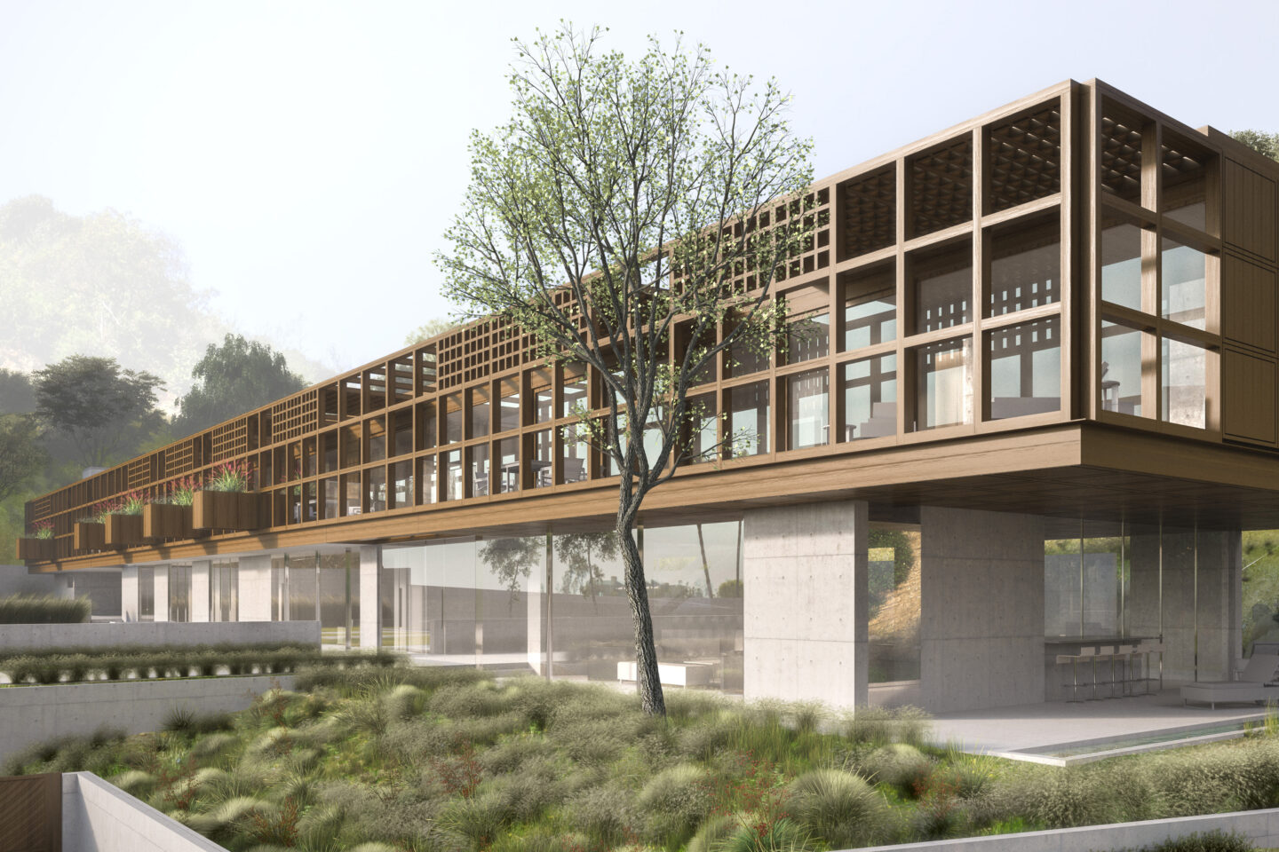 Marcheeta Place Spfarchitects Modern Residential Home Los Angeles California Hero