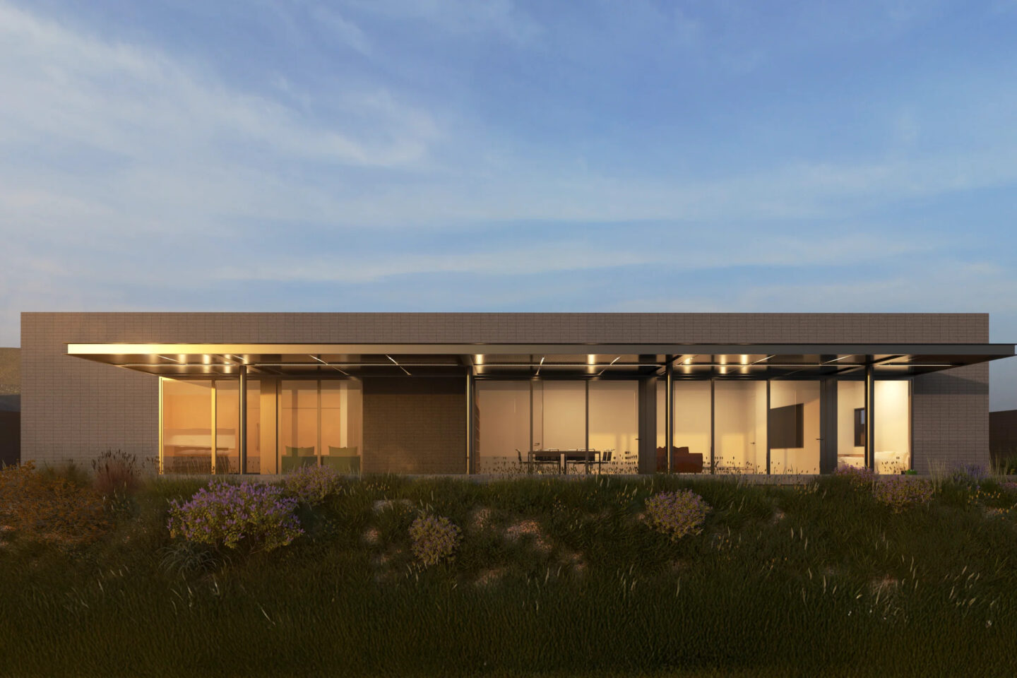 West Elevation Dusk Edited